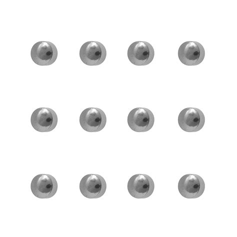 2MM Traditional Ball Allergy-free Stainless Steel Piercing Ear Stud (1 ...