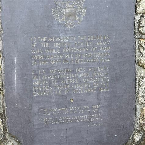 Malmedy Massacre Memorial - Tripadvisor