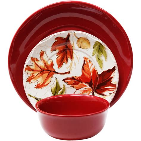 Better Homes and Gardens 12-Piece Harvest Dinnerware Set $14.97 Shipped ...