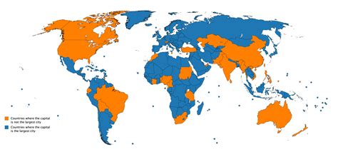 Country Capital Not Most Populated