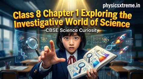 Class 8 Science Chapter 1 Exploring the Investigative World of Science