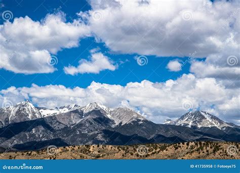 Blanca & California Peak - Rocky Mountains Colorado Stock Photo - Image ...