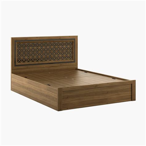 Buy Quadro Craft Queen Bed with Box Storage - Brown from Home Centre at ...