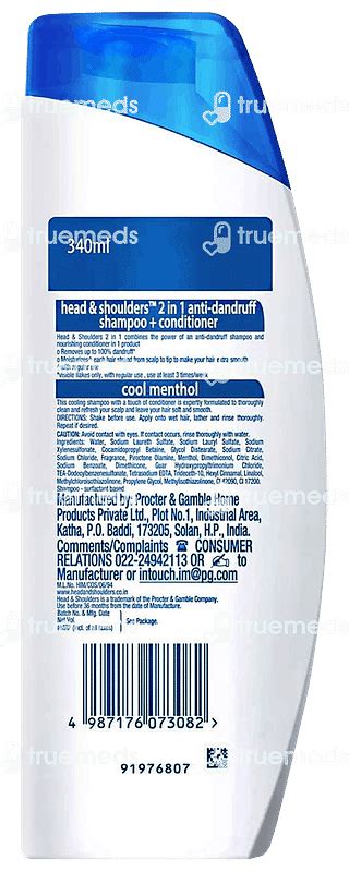 Head Shoulders 2 In 1 Anti Dandruff Shampoo And Conditioner Cool ...
