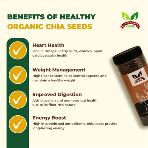 Organic Chia Seeds – Omega-3 Rich, High Protein & Fiber Superfood ...