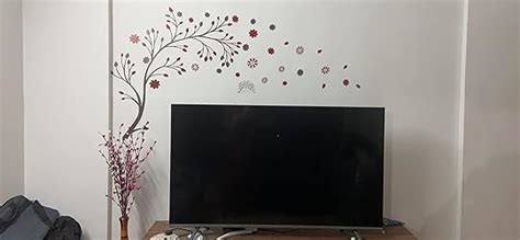 Decals Design 'Beautiful Magic Tree with Flowers' Wall Sticker (PVC ...
