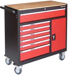 YATO YT-09141 Roller Cabinet 7 Self Lock Drawers|Ball Bearing Slides ...