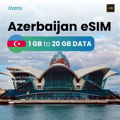 Buy Azerbaijan eSIM | 1 GB to 20 GB Data | High-Speed 4G/LTE - Matrix