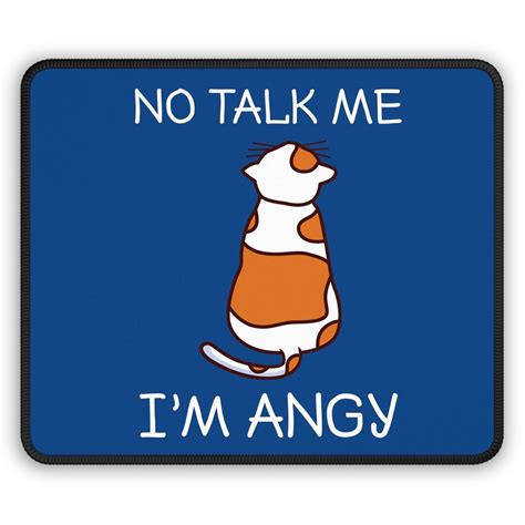 No Talk Me I'm Angy, Funny Cat Meme, Funny Gaming Gift, Funny Gamer ...