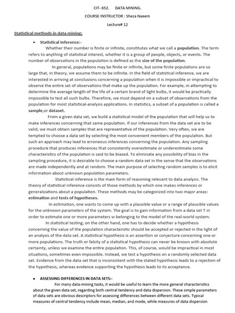 Image result for Write a Short Note On Statistical Learning