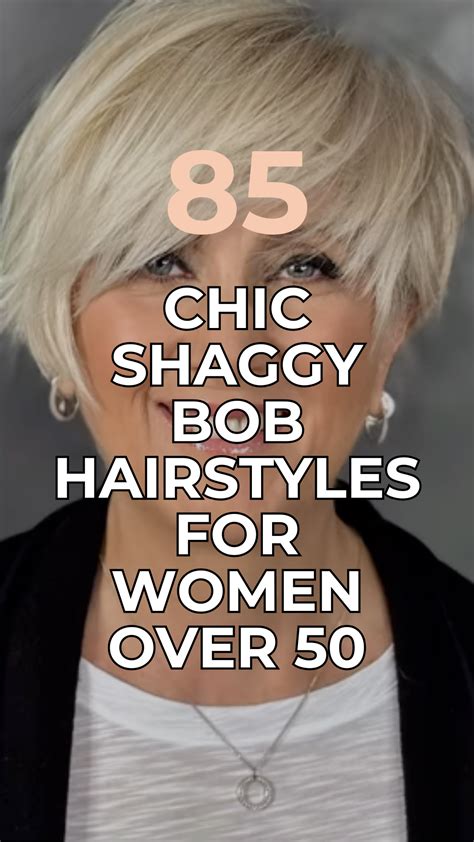 85 Chic Shaggy Bob Hairstyles for Women Over 50 in 2025 | Shaggy bob ...
