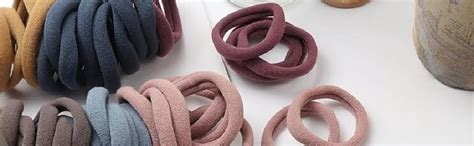 Elina Dark Colors Ponytail Holders Hair Ties Rubber Bands for School ...