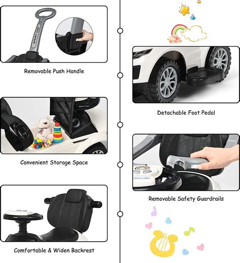 Buy HONEY JOY Push Cars for Toddlers, 3-in-1 Kids Toy Car Stroller with ...