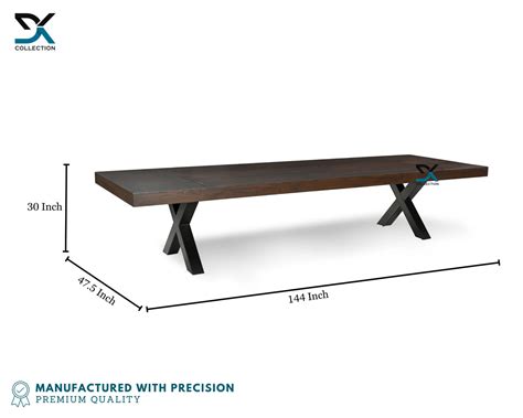 Scottsdale Teak Wood Dining Table | 8/10 Seater Dining Table | Confere