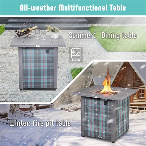 Werph 28 Propane Fire Pit, 50,000 BTU Fire Pit Table with India | Ubuy