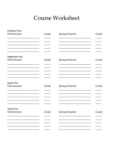 Image result for Course Review Worksheet