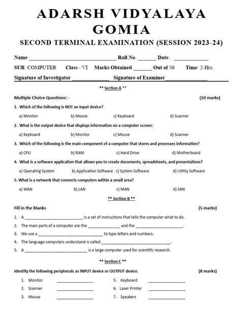 Categories of Computers and Computer Language Class 6 的图像结果