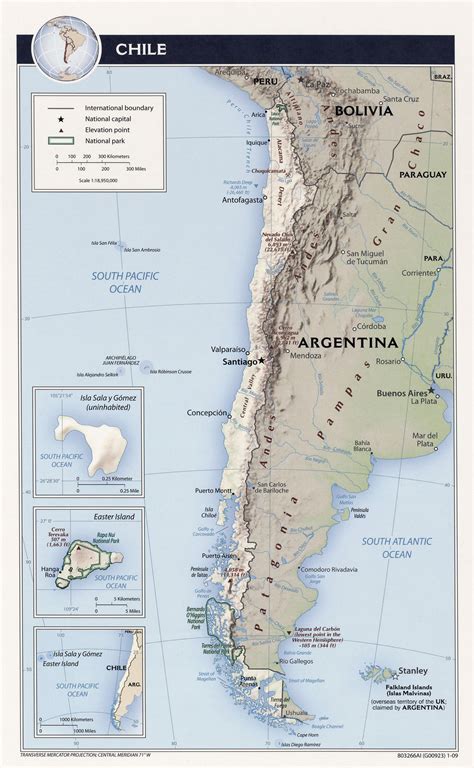 Maps of Chile | Map Library | Maps of the World