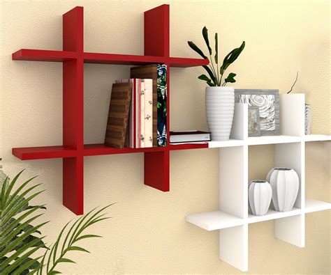 AMAZE SHOPPEE Wall Mount Shelves Hexagon Shape Set of 3 Wall Shelves ...