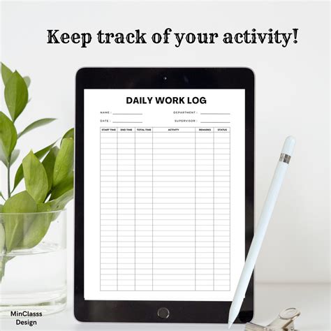 Image result for Free Printable Daily Log