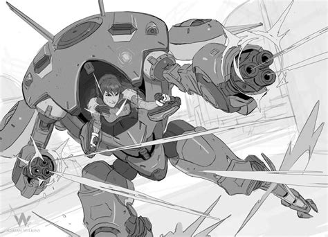 ArtStation - Overwatch Sketches , Adrian Wilkins | Overwatch, Sketches ...