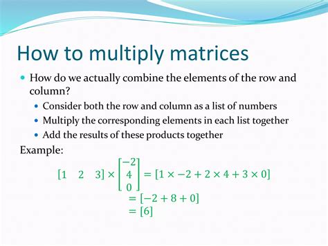 Image result for Example of Multiplication of Matrix