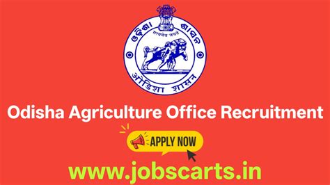 Odisha Agriculture Office Recruitment 2026 - Notification Out For YP-I ...