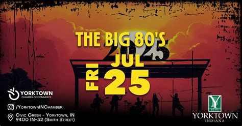 Summer Concert Series | The Big 80s, Civic Green - Yorktown, Indiana ...