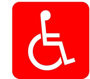 Printlive 15 cm Handicap Sign Sticker Self Adhesive Sticker Price in ...