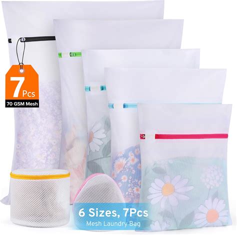 Amazon.com: Ultimate 7 Pack 6 Size Mesh Laundry Bags Set for Delicates ...