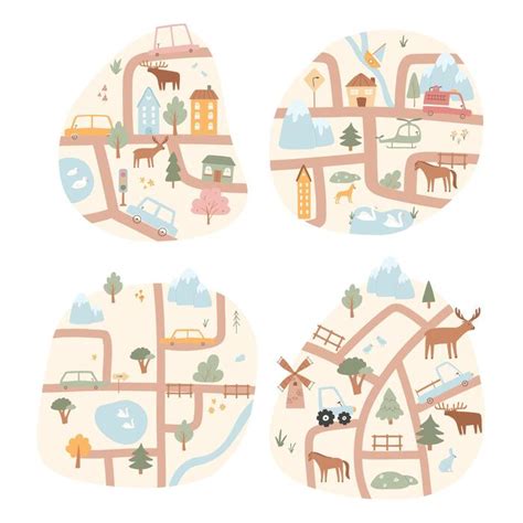 Map Cartoon Simple 的图像结果