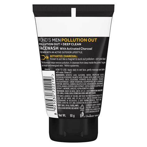 Ponds Men Pollution Out Face Wash, 50 gm Price, Uses, Side Effects ...