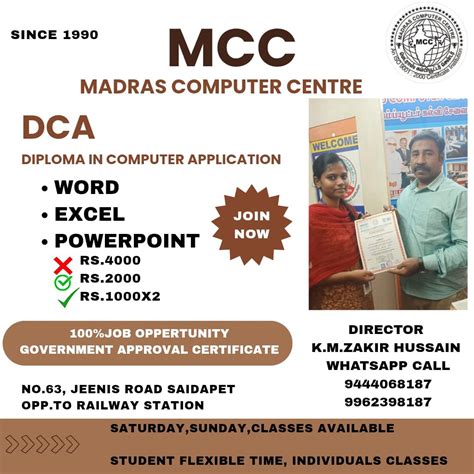 Madras Computer Centre | Saidapet | Educational Institution | Ukno ...