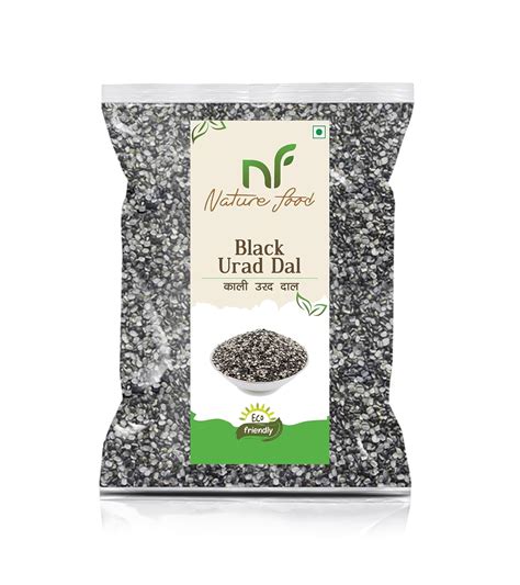 Nature Food Black Urad Dal 500 gm Pack Split / Chilka Certified Organic ...