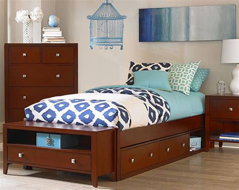 twin bed for girl with storage