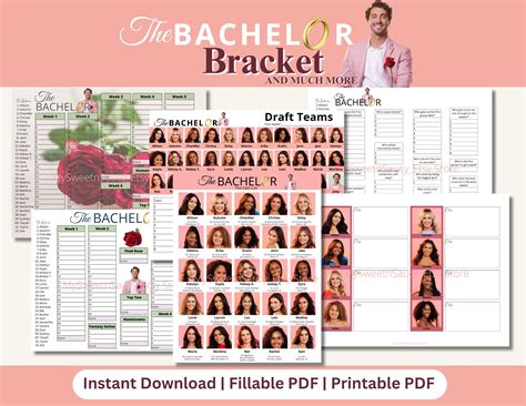 Bachelorette Hannah Bracket Printable Odyssey