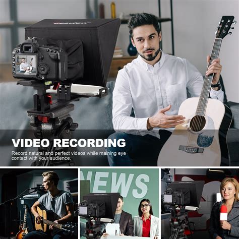 Tablet Camera Mount Teleprompter 的图像结果