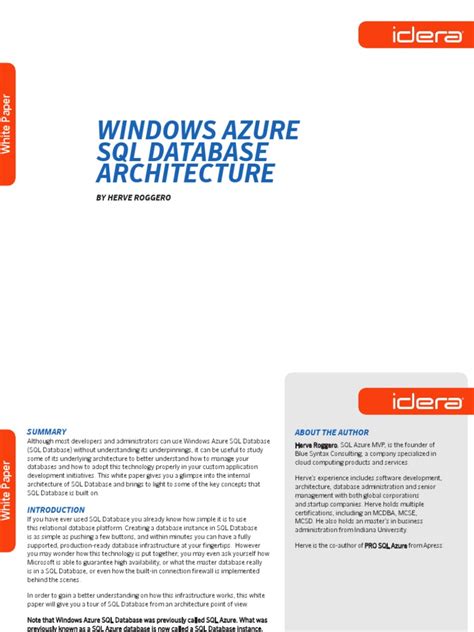 Image result for Azure SQL Database Architecture