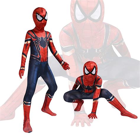 Buy GUSTAVE® Spiderman Dress Costume for Kids 3D Digital Prints Spider ...