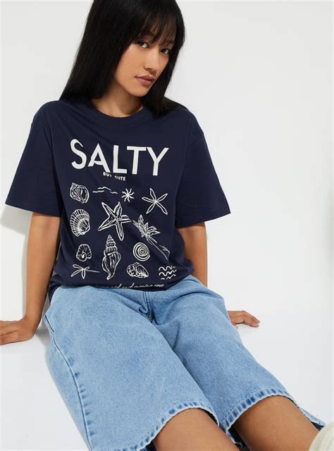 Buy URB_N Women Printed Relaxed Fit T-shirt Online at just Rs. 249.0 ...