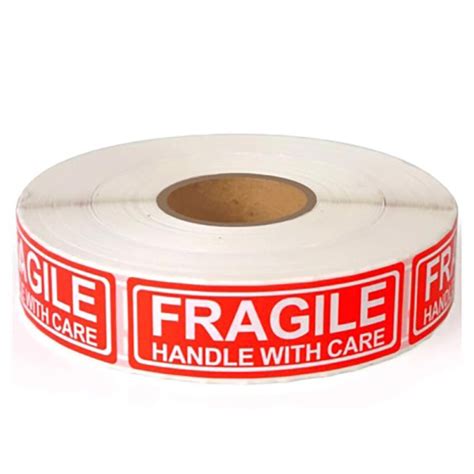 Buy 1x3 Inches Fragile Packing Stickers - Handle With Care - Shipping ...