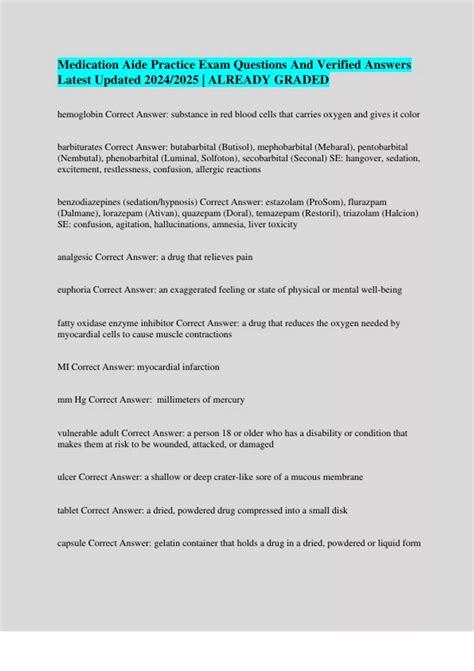 Image result for Basic Medication Exam Practice Questions