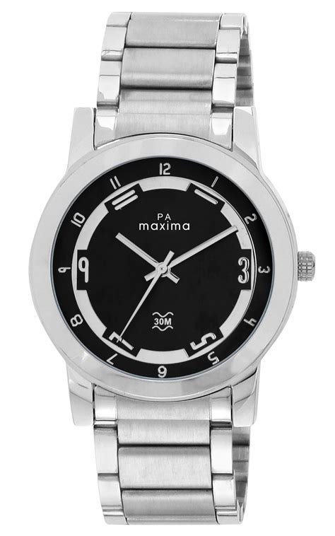 Maxima ATTIVO Men Black Dial Analogue Watch - 20986CMGI