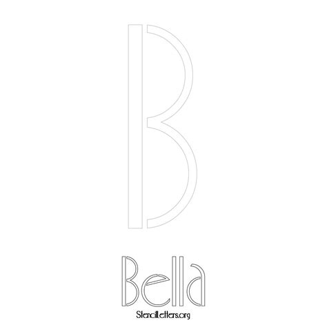 Bella Free Printable Name Stencils with 6 Unique Typography Styles and ...