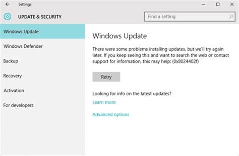 Windows 10 Not Install Update 的图像结果