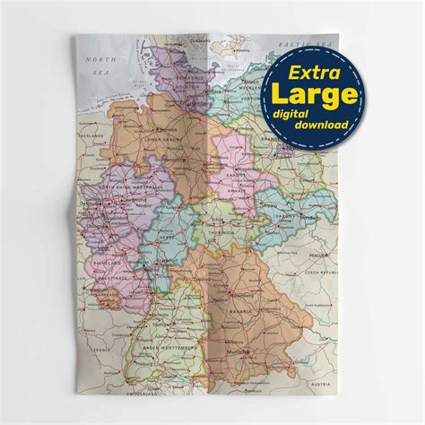 Detailed Map Germany 的图像结果