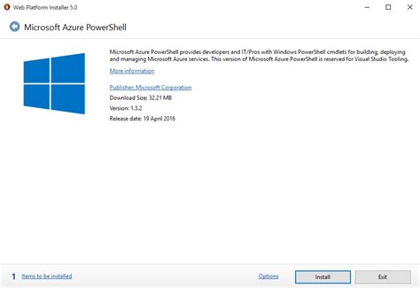 Installing Azure PowerShell 的图像结果