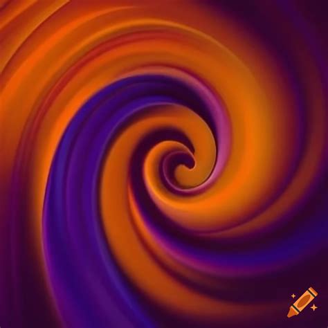 Swirling purple and orange colors on Craiyon