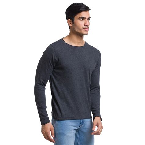 Parx Men Grey Solid Sweater – MyRaymond