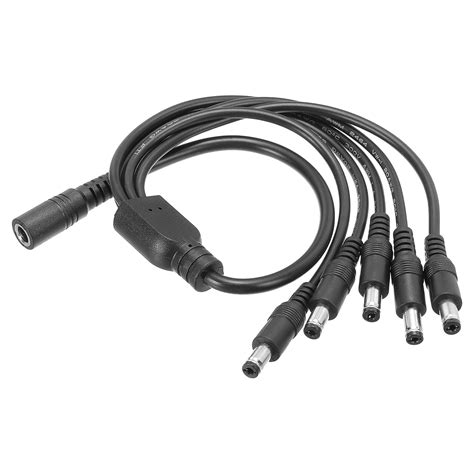 PATIKIL 1 Female to 5 Male DC Power Distribution Cable 5.5 mm x 2.1 mm ...